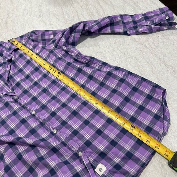 Grayson Women’s Purple Plaid The Hero Button Up Long Sleeve Shirt Size 4 (Large) - Picture 12 of 13